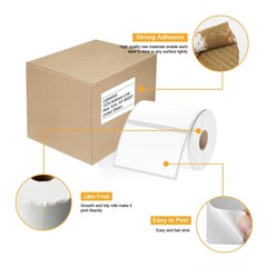 12 Rolls 4″ x 3″ Direct Thermal Label (101mm x 76mm) Multipurpose Shipping Ad…