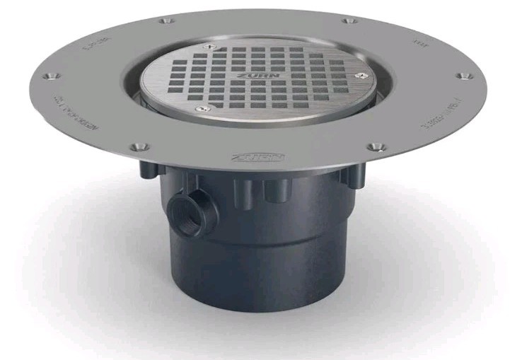 FD2-PV2-CC – 5″ Nickel Bronze Top Assembly, Adjustable Floor Drain with Deck …