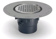 FD2-PV2-CC – 5″ Nickel Bronze Top Assembly, Adjustable Floor Drain with Deck …