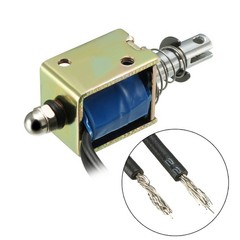 DC 12V 300mA 3.6W 4N 10mm,Pull,Push Type Linear Motion Electromagnet Solenoid