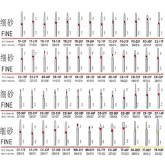 200Pcs/20Packs Dental Diamond Burs FG 1.60mm for High Speed Handpiece 214types