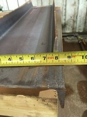 8″ x 12″ 11.5 pounds per ft. C Channel Iron Mild Steel A36 Ships USPS (1 Piece)