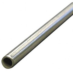 Zoro Select 4NTE9 Tubing, 0.745 in. ID, 7/8 in. OD, Aluminum