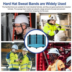 Hard Hat and Safety Helmet Sweatband Fit Most Hard Hats and Safety Helmets