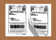 Sheet Shipping Labels 4X6 – 100 Matte White Adhesive Sheets for Printer