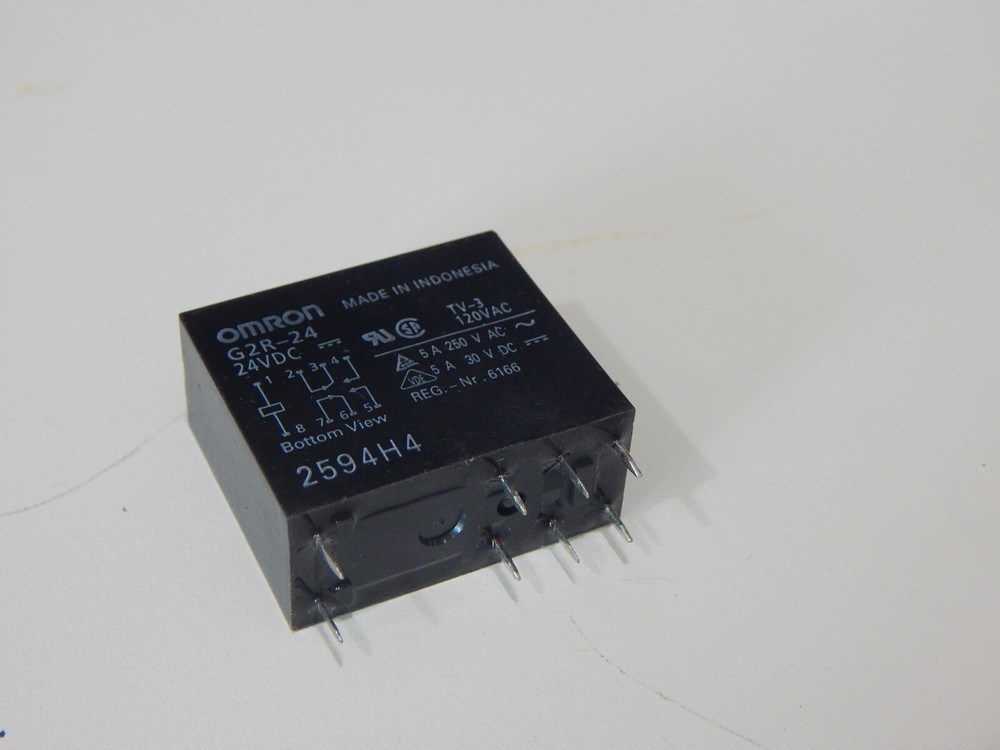 OMRON G2R-24-24VDC G2R-24-DC24 24VDC 5A 8 PIN PC MOUNT RELAY – USA FAST SHIPPING