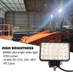 72w LED Work Light Fog Light Combo Driving Lamp For Truck ATV UTV Offroad