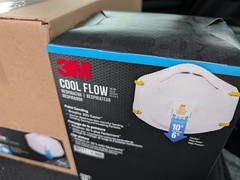 3M N95 Mask Box of 10 8511 Respirators w/ Cool Flow Exp 10/25