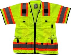Crew Yellow Reflective High Visibility Class 3 Safety Vest