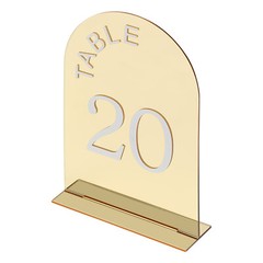 20 Pcs Wedding Table Numbers Mirror Acrylic Table Number Table Sign Numbers