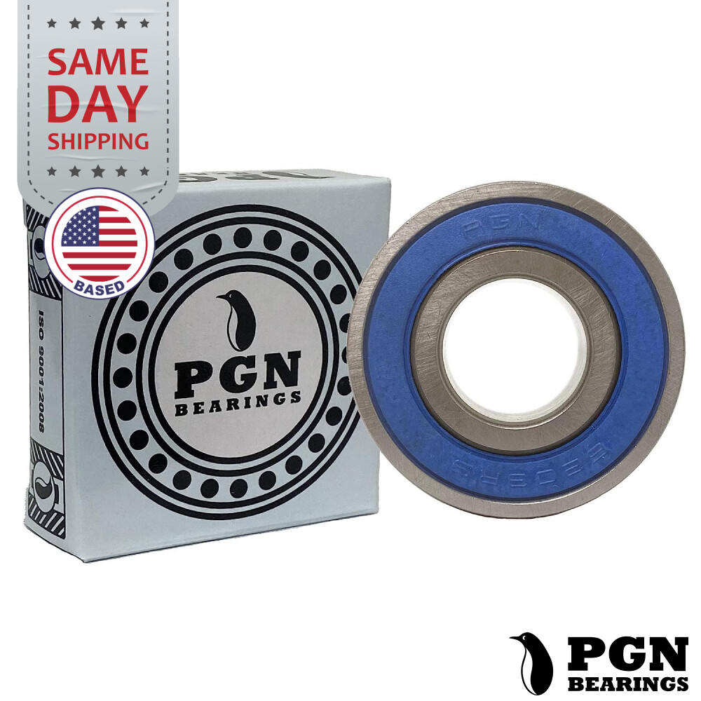 (4) 6203-2RS Premium Rubber Seal Ball Bearing C3 EMQ, 17x40x12, 6203 2RS 6203rs