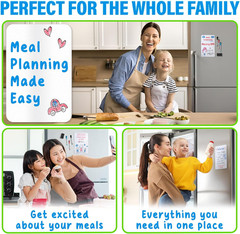 Magnetic Dry Erase White Board Sheet for Fridge 12X8 In, with Stain Resistant Te