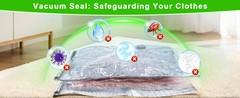 Vacuum Seal Bags for Clothing with Wireless Electric Pump – Travel & Home Use,