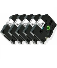 5-Pk/Pack TZe231 TZ231 Black/White Label Tape For Brother P-Touch PT-D210 12mm