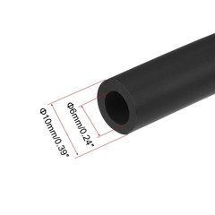 1/4-inch ID 3/8-inch OD Latex Tubing Black Elastic Rubber Hose,10FFET
