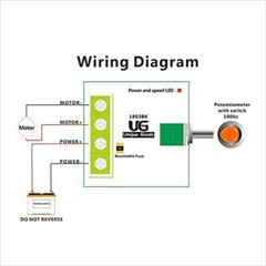 3v 5v 6v 7.2v 12v 2A 30W Low Voltage DC Motor Speed Controller PWM 1803BK 1piece