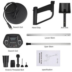Deep Ground Metal Detector For Adults Underwater Beach Yard Waterproof Seeker US