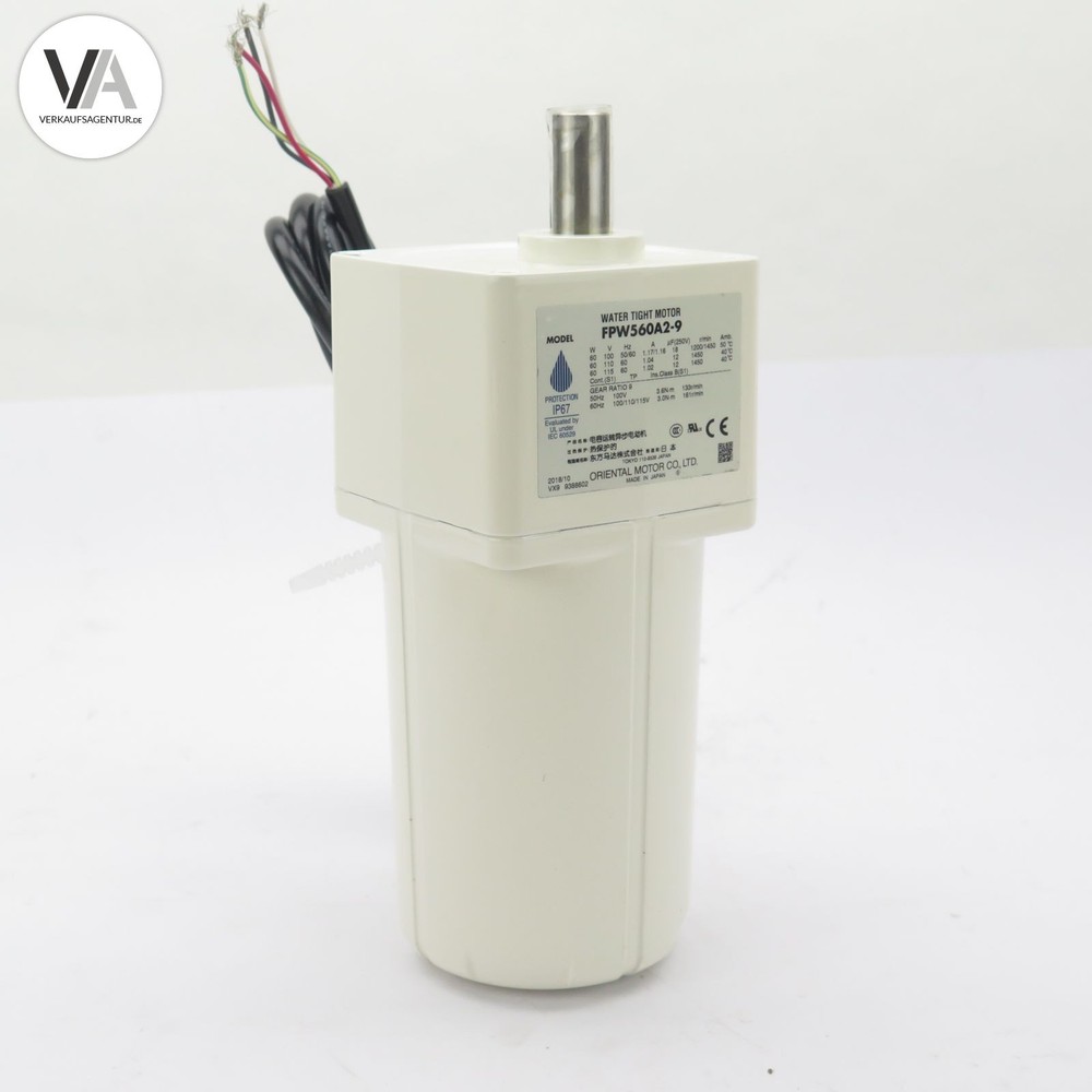 Oriental Motor FPW560A2-9 Gear Motor 100V 1.16/1.17A 1200/1450r/min