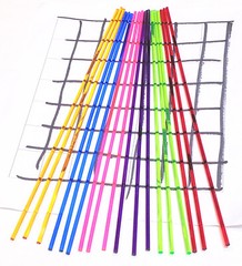 18 Rods x 6 Different Colors 1/8” inch Diameter Pink Blue Green Purple Amber Red