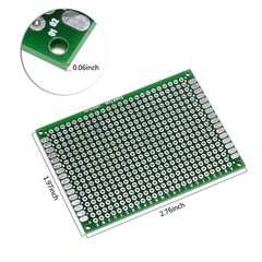 PCB Prototype Board Double Sided Solder Breadboard 5cm X 7cm Universal Printed