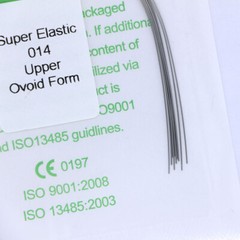10 Packs Dental Orthodontic Super Elastic Niti (Round Ovoid)Arch Wire 014 Upper