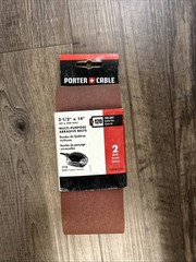 Porter Cable 2-1/2″ x 14″ 120 Fine Grit Multi-Purpose Sanding Belt 2 PK