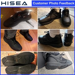 HISEA NINGO Men’s Slip Resistant Work Shoes Chef Kitchen Oil Resistant Sneakers
