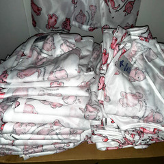 Medline 1 Case 24 Pc Pediatric Children Sz S Hospital Gown Animal Friends Pk/Wh