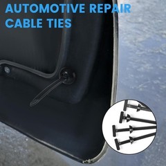 100PCS Nylon Universal Cable Tie Buckle Self-Locking Nylon Zip Ties Holder NEW