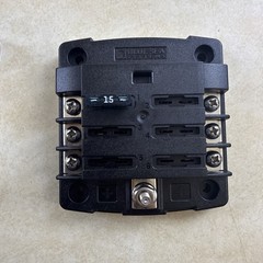 Blue Sea Systems 5025 ST Blade Fuse Block – 6 Circuits with Negative Bus 240