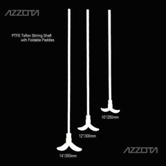 Azzota® PTFE Stirring Shaft with Foldable Paddle, 14″
