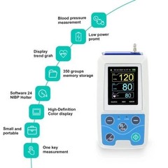 US Stock ABPM50 24 Hours Ambulatory NIBP Monitoring PC Software Adult cuff
