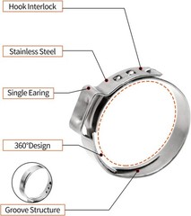 50 Pieces Xfitting 1/2″ Stainless Steel Pex Cinch Clamps