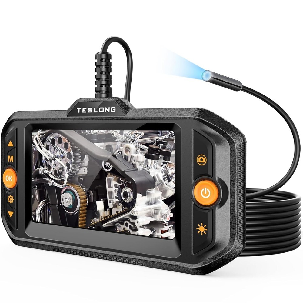 Automotive Endoscope Borescope Inspection Camera 1080P Industrial 4.3inch Screen