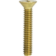 8-32 Flat Head Countersink Machine Screws Solid Brass Phillips Drive All Lengths