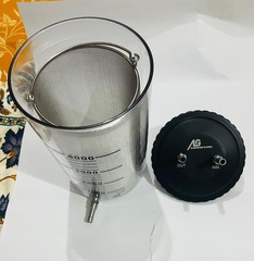Fat Collection Reusable Canister 4000 ml With Steel Filter
