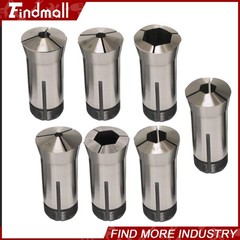 New 7PC 5C Hex. Collet Set 1/4″, 5/16″, 3/8″, 1/2″, 5/8″, 3/4″, 7/8″ 0.0006TIR