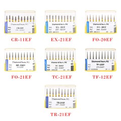 Dental FG Super Coarse/Medium/Extra Fine Diamond Burs for High Speed Handpiece