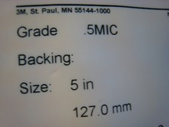3M POLISHING FILM DISCS 591X 5XNH .5 MIC CERIUM OXIDE NON-PSA 50 DISCS PER PACK