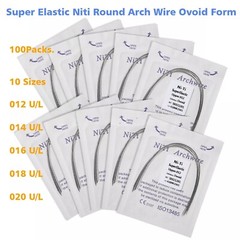1-200 Packs dental orthodontic super elastic niti round arch wire Upper/Lower MX