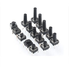 6x6x4.3 – 16mm Momentary Tactile Tact Push Button Switch 4 Pin DIP Through Hole