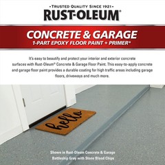Rust-Oleum 225381 Blue Smoke Concrete Floor Paint Tint Base 1 gal. (Pack of 2)