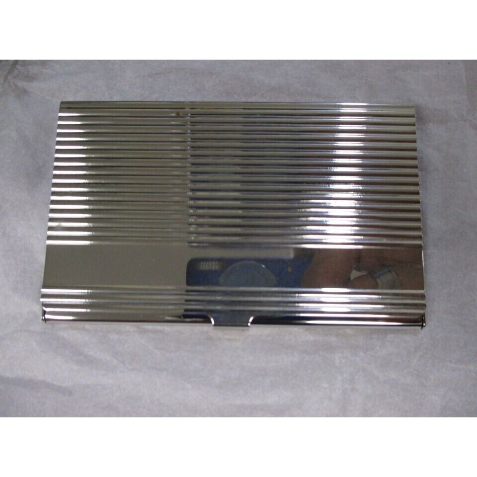Pocket Stainless Steel & Metal Business Card Holder Case ID Credit Wallet Silver