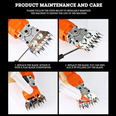 Sheep Shears Straight 9T Tooth Comb Sheep Clippers Blades Stainless Steel