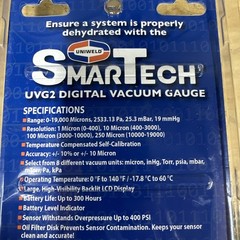 Uniweld Digital Vacuum Gauge & 1/4″ x 1/4″ Female Adapter