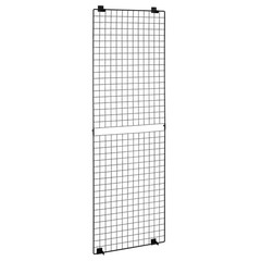 Uimoso Set of 3 Wall Grid Panels 2×6 ft Wire Display Racks in Black Finish