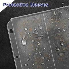 20 Pack Folded Map Sleeves – 2 Pocket 4.5×11 Binder Brochure Protector Holder…