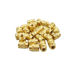 Qty 20 M5 5mm M5-0.8 Long Metal Threaded Heat Set Screw Inserts for 3D Printing