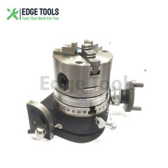 4″ Inch Tilting Rotary Table With 100 mm Self Centering Chuck And Backplate USA