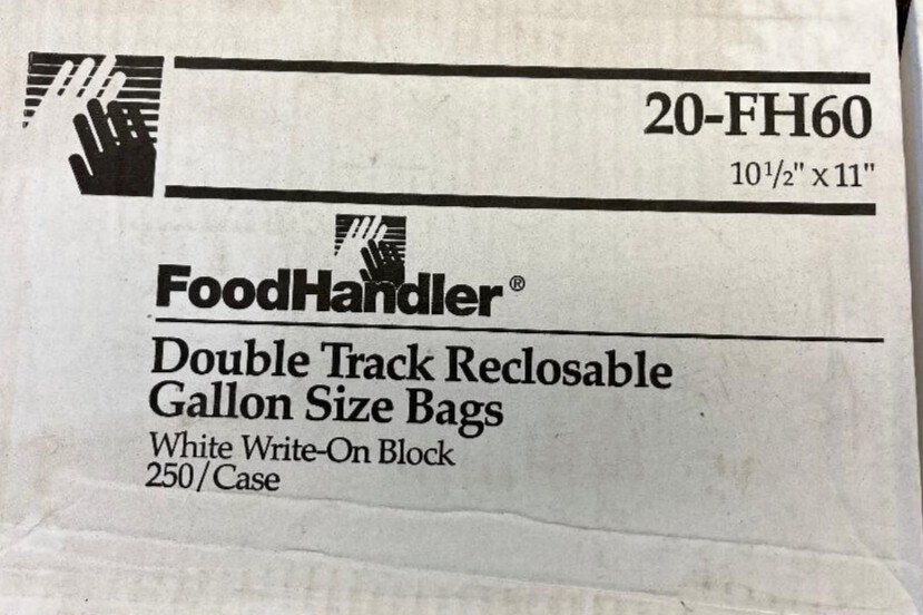 Reclosable Gallon bags Double Track 100 pk BOX QTY 2 BOXES OF 100 EACH